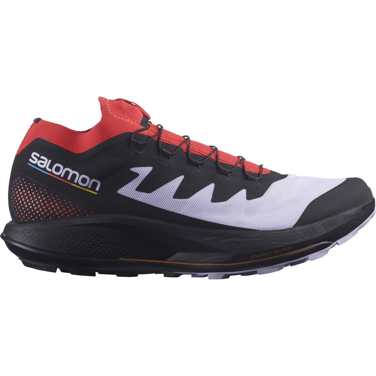 Salomon Pulsar Pro Trail Running Shoe - Men's Purple Heather/Poppy Red/Black, 9.5