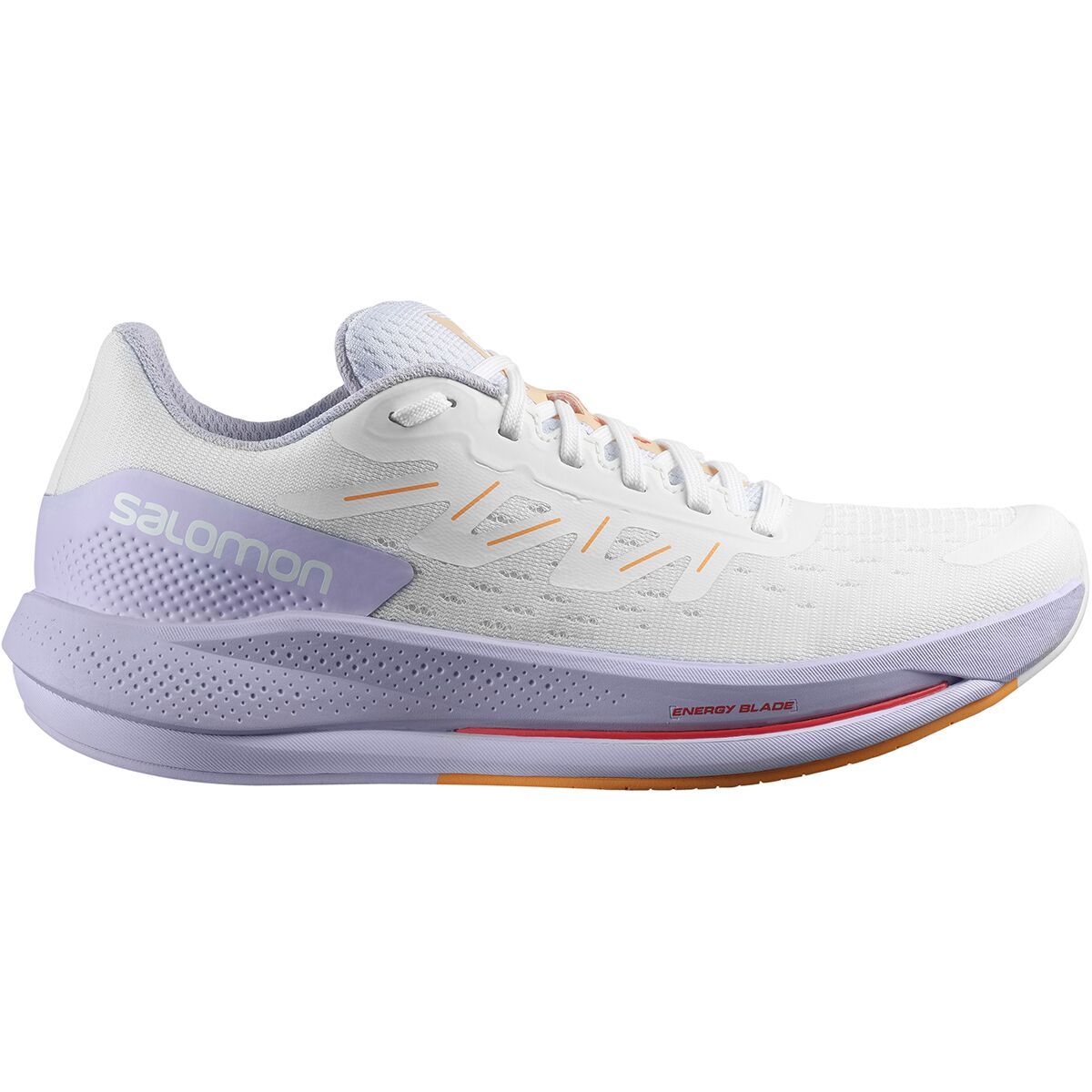 Salomon Spectur Running Shoe - Women's White/Purple Heather/Blazing Orange, 8.0