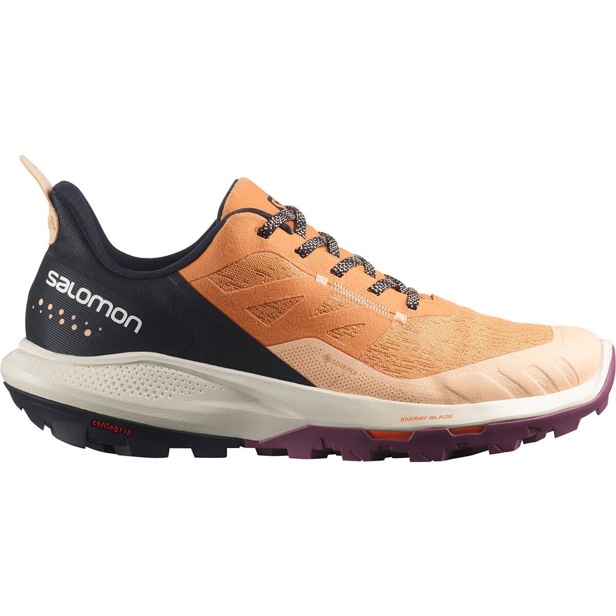Salomon Outpulse GTX Hiking Shoe - Women's Apricot Buff/Black/Tulipwood, US 11.0/UK 9.5