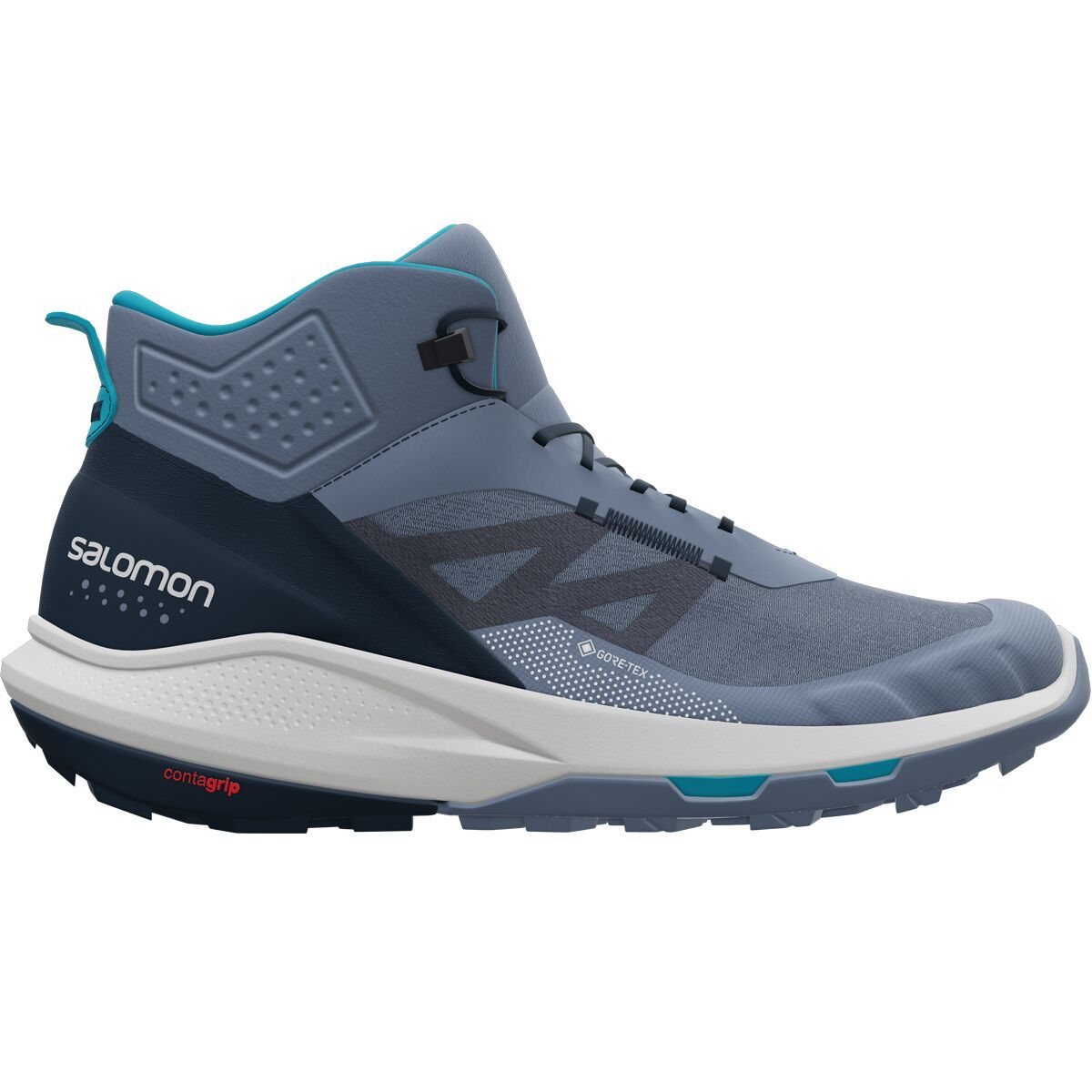 Salomon Outpulse Mid GTX Hiking Boot - Men's China Blue Carbon Lunar Rock, US 10.5/UK 10.0