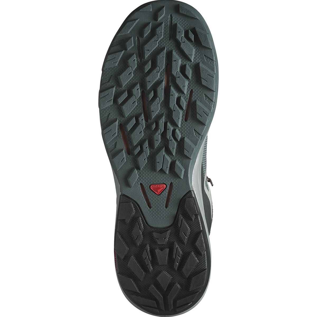 Salomon Mens Outpulse Mid GTX Gray Lace Up Sneaker Shoes Boots Size 12 US Cut in half: Salomon Outpulse Mid GTX Review | RunRepeat main image 4