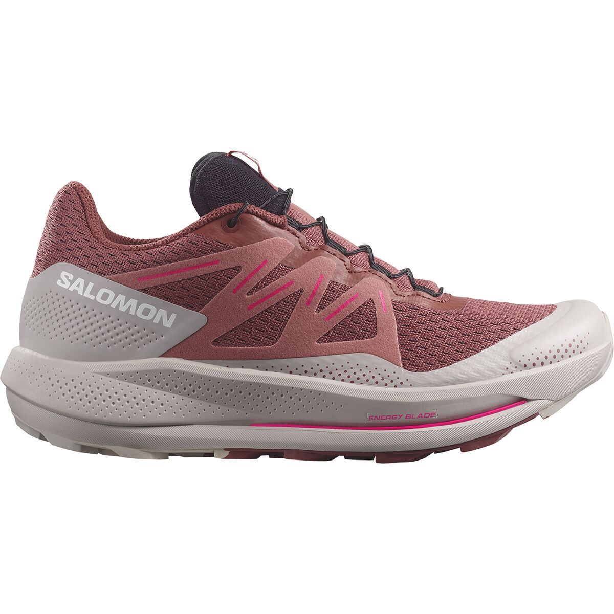 Salomon Pulsar Trail Running Shoe - Women's Cow Hide/Ashes Of Roses/Pink Glo, US 8.0/UK 6.5