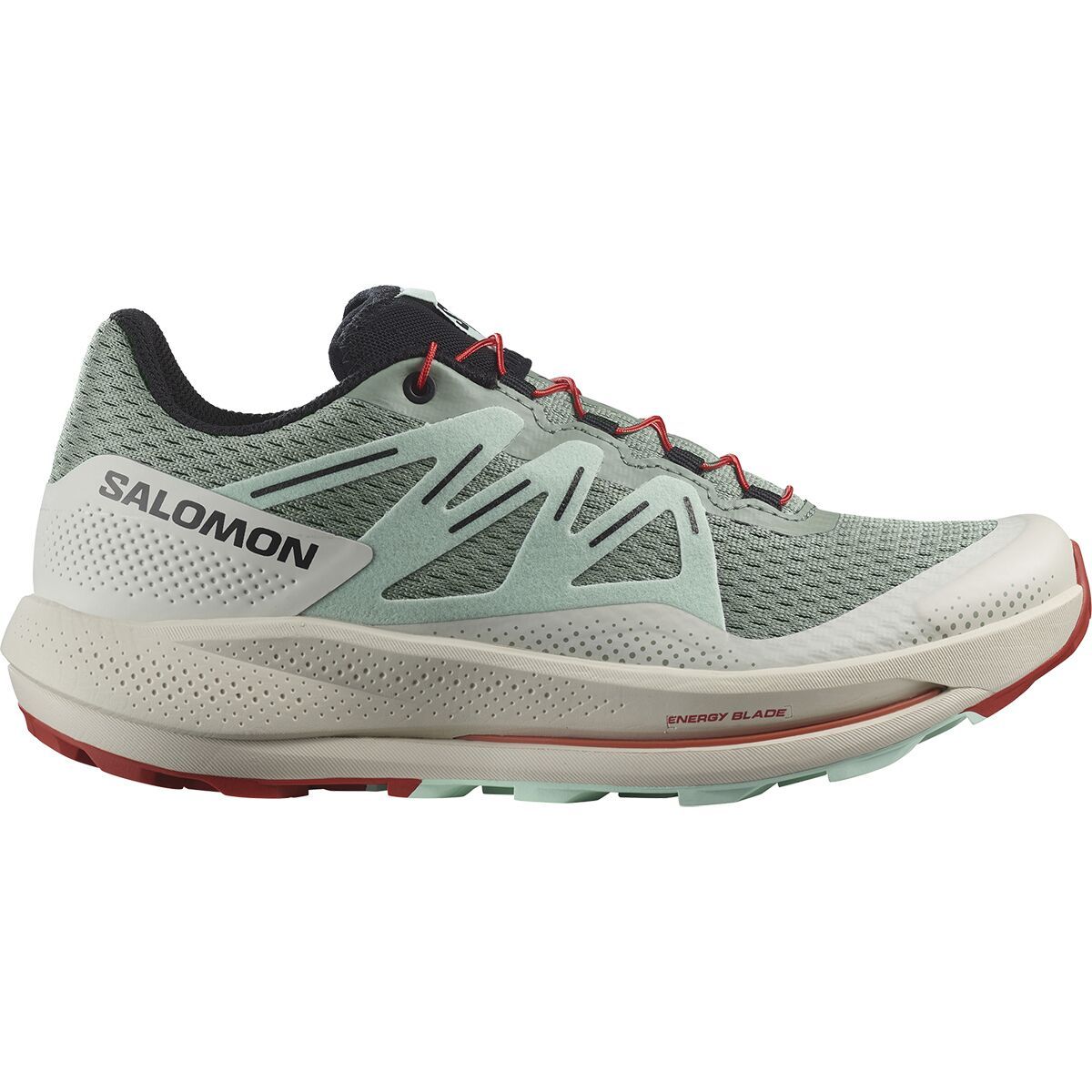 Salomon Pulsar Trail Running Shoe - Women's Lily Pad Bleached Aqua Hot Sauce, US 9.5/UK 8.0