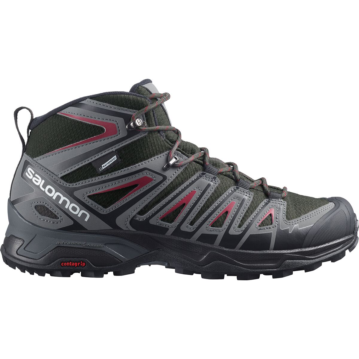 Womens Magnet/Black/Mineral Red US 9.0/UK 7.5 Salomon X Ultra 3 GTX Hiking Shoe