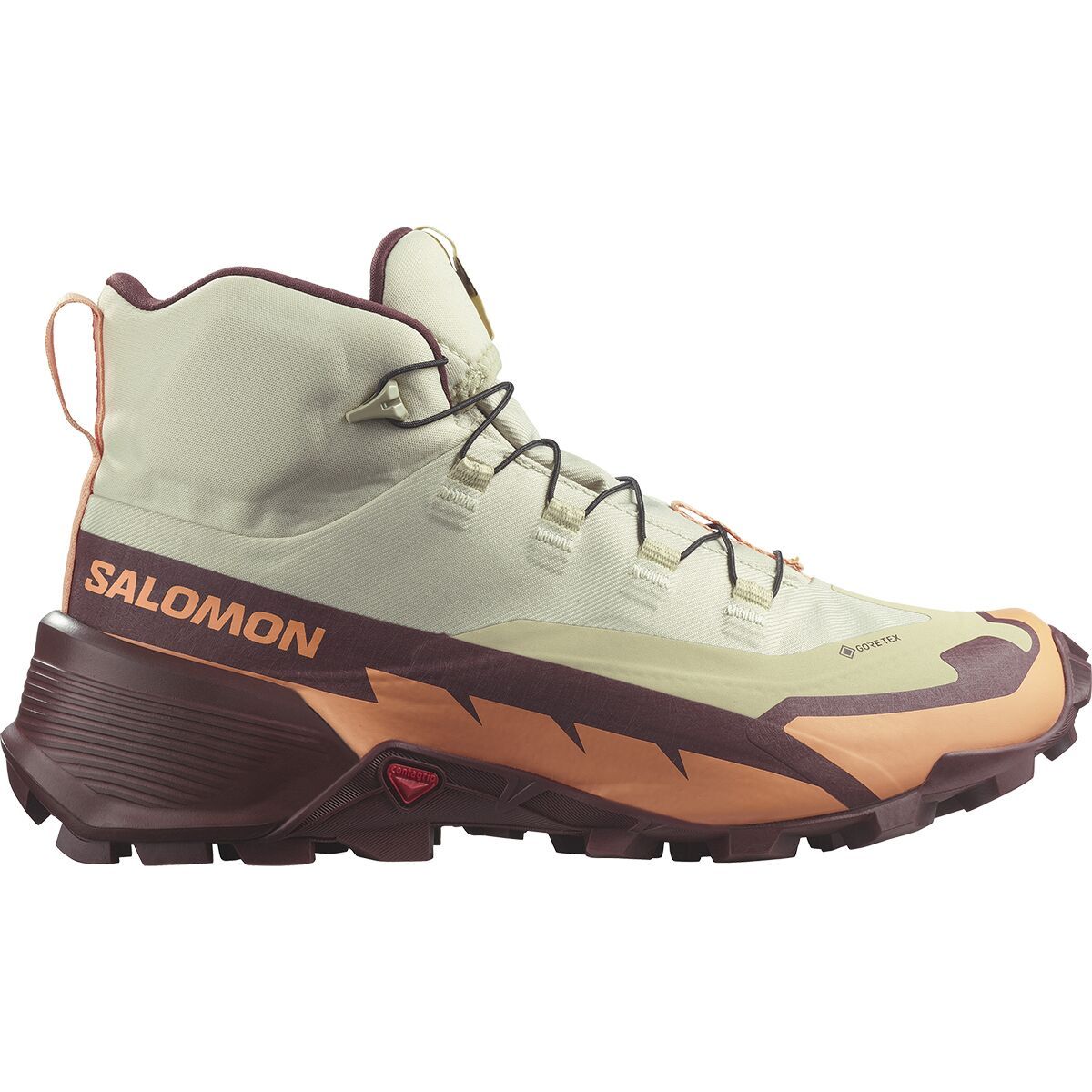 Salomon Cross Hike 2 Mid GTX Boot - Women's Alfalfa/Cantaloupe/Bitter Chocolate, US 6.5/UK 5.0