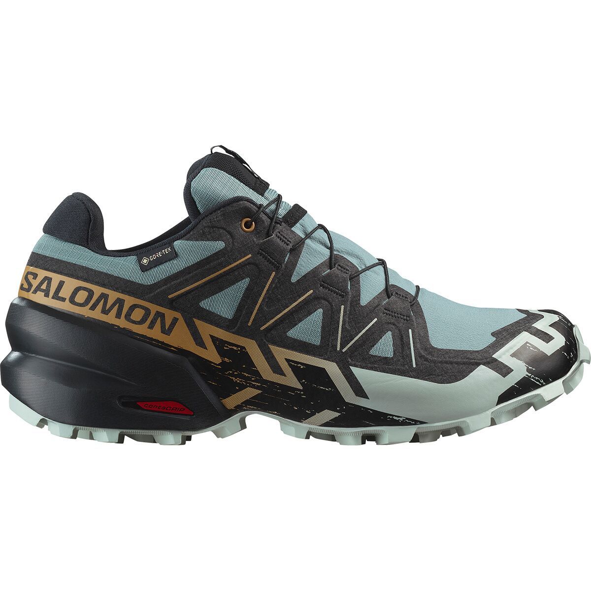 Image of Salomon Speedcross 6 GTX Trail Running Shoe - Men's Trooper/Black/Wood Thrush, US 10.5/UK 10.0
