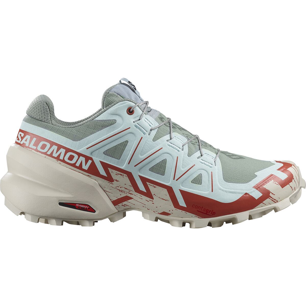 Salomon Speedcross 6 Trail Running Shoe - Women's Lily Pad Rainy Day Bleached Aqua, US 8.0/UK 6.5