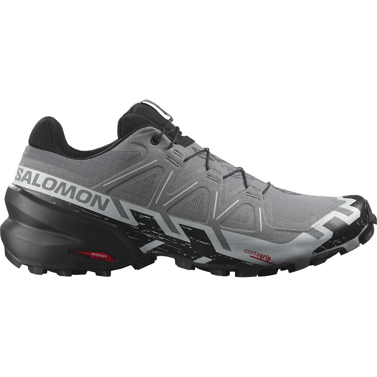Image of Salomon Speedcross 6 Wide Trail Running Shoe - Men's Quiet Shade/Black/Pearl Blue, US 9.0/UK 8.5