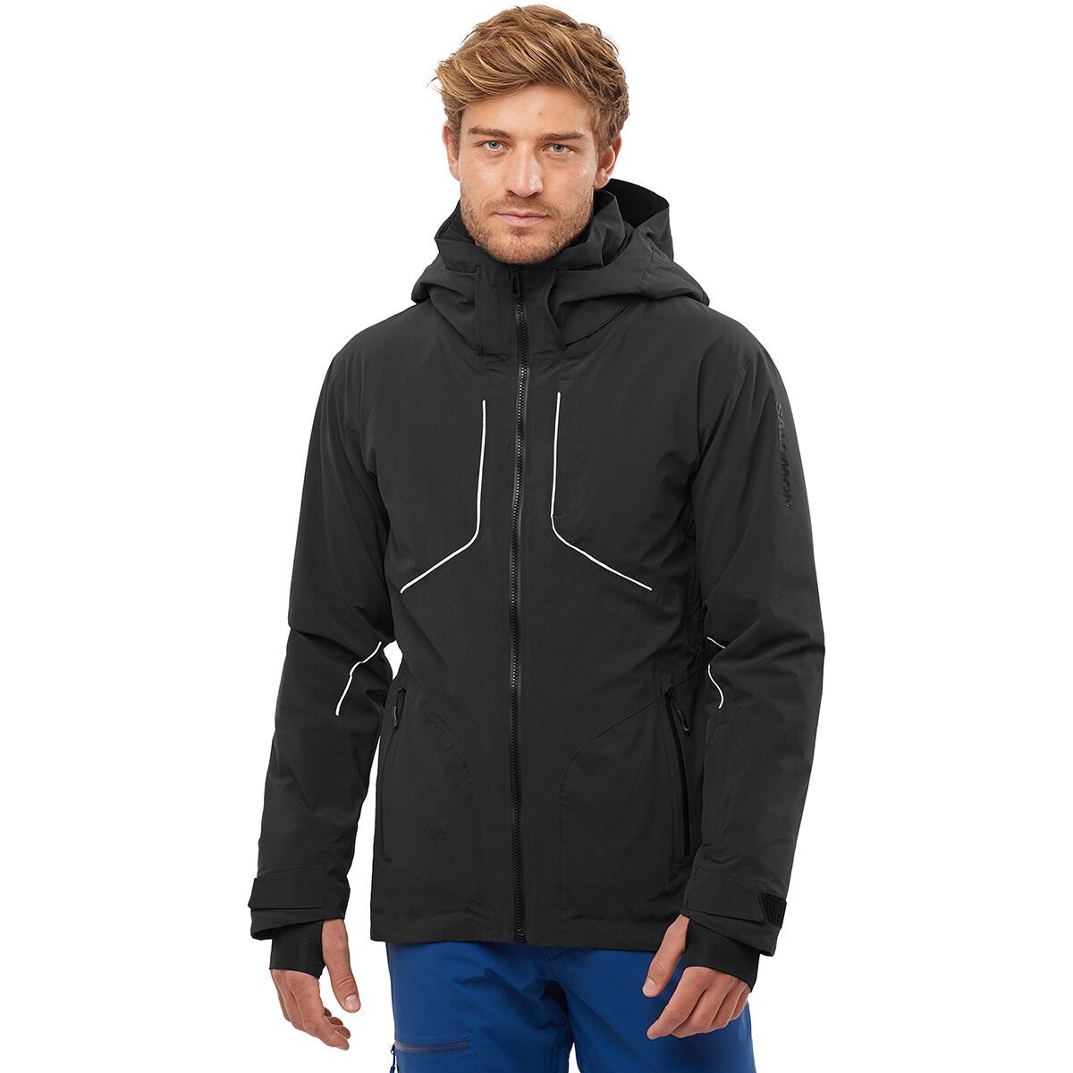 Salomon Brilliant Jacket - Men's Deep Black/White, S