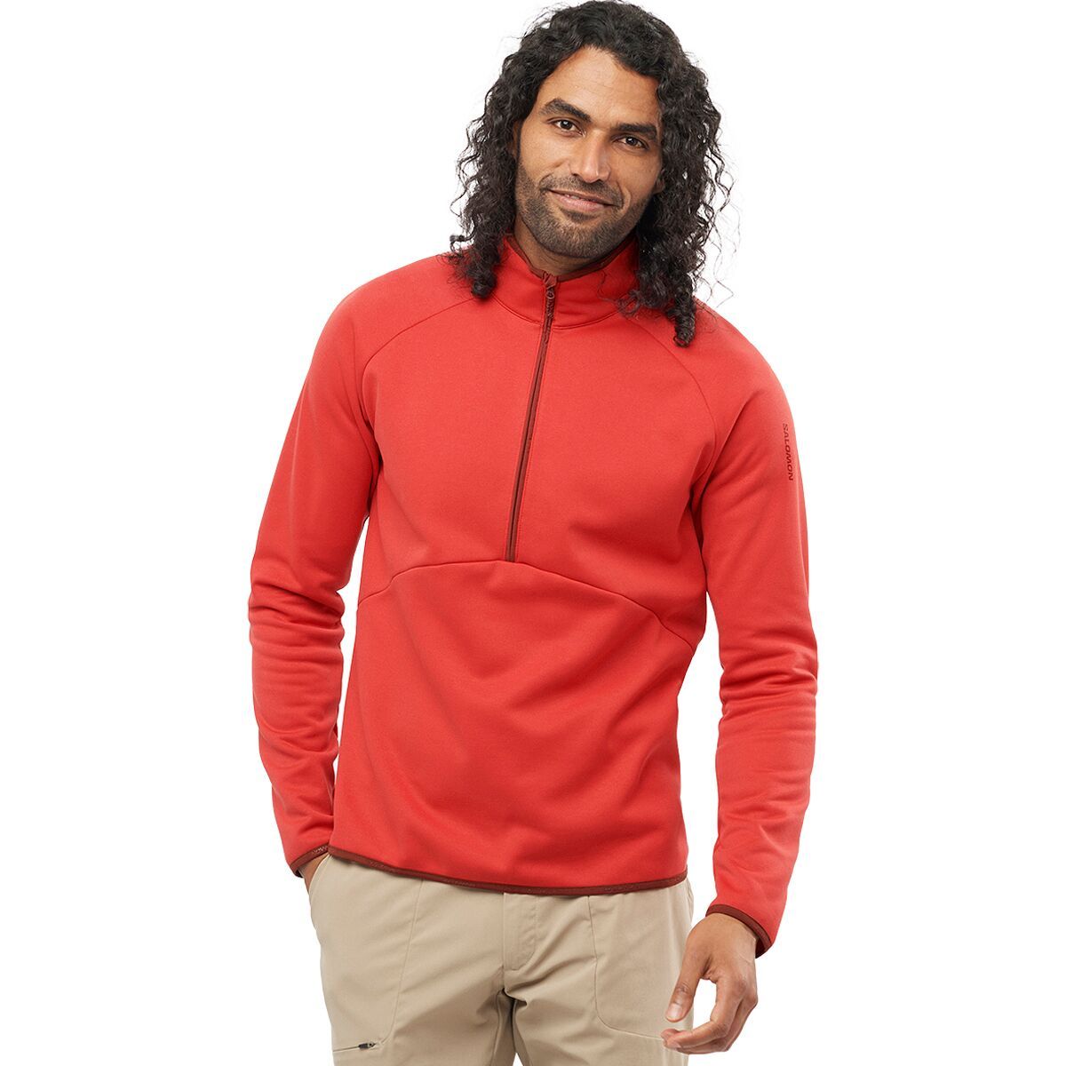 Salomon Essential Warm 1/2-Zip Mid Top - Men's Samba, M