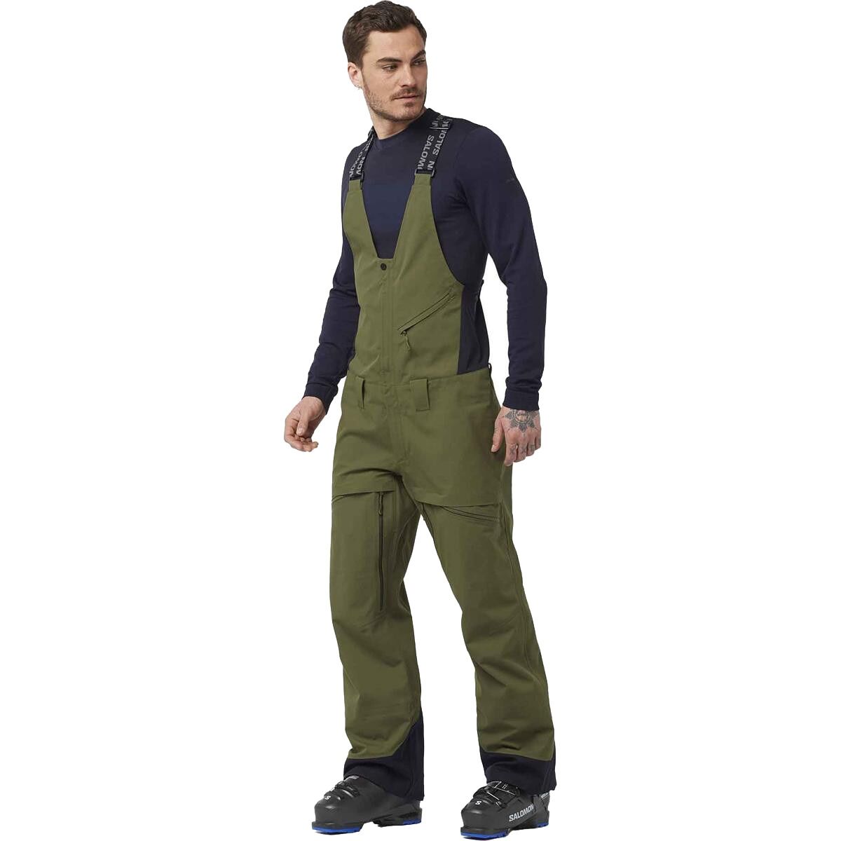 Salomon Salomon Stance 3L Bib Pant - Men's Olive Night, S