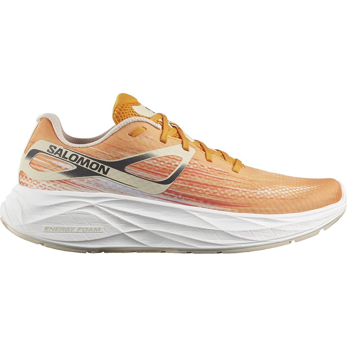 Salomon Aero Glide Running Shoe - Men's Orange Pepper Bleached Sand White, US 10.0/UK 9.5