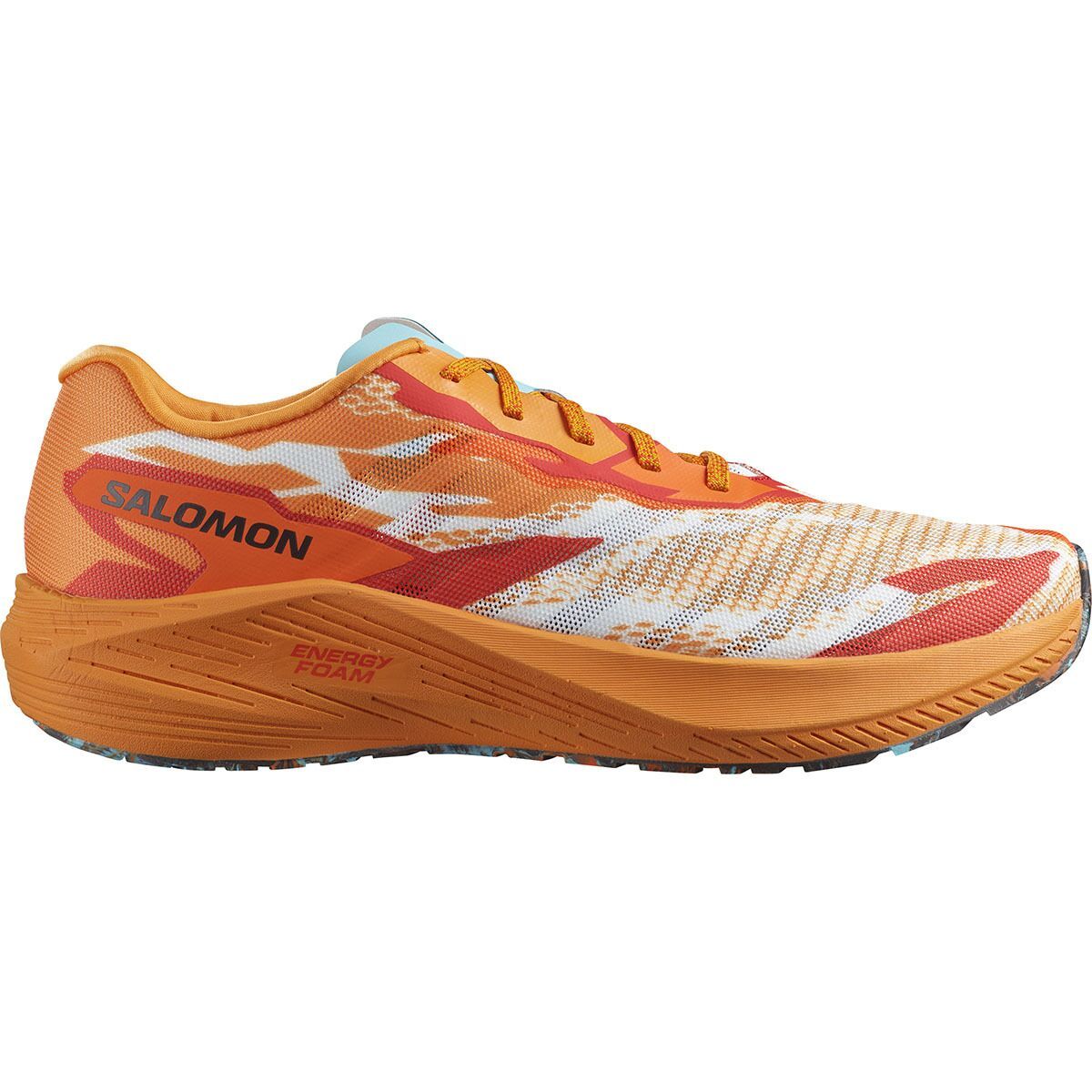 Salomon Aero Volt Running Shoe - Men's Turmeric Fiery Red Blue Radiance, US 14.0/UK 13.5