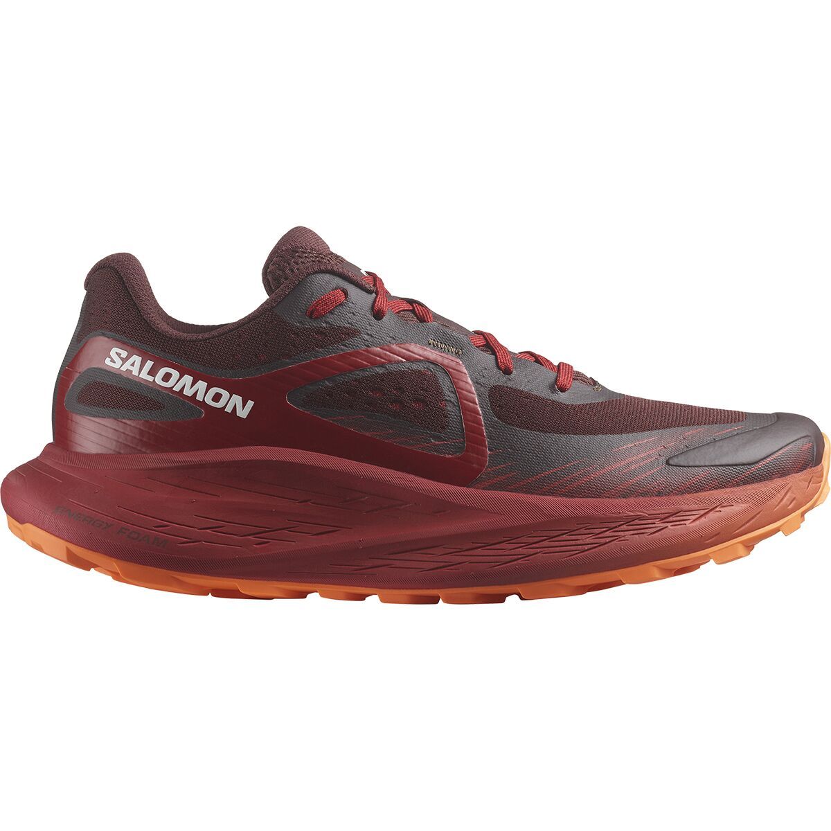 Salomon Glide Max Trail Running Shoe - Men's Bitter Chocolate/Red Dahlia, US 9.0/UK 8.5