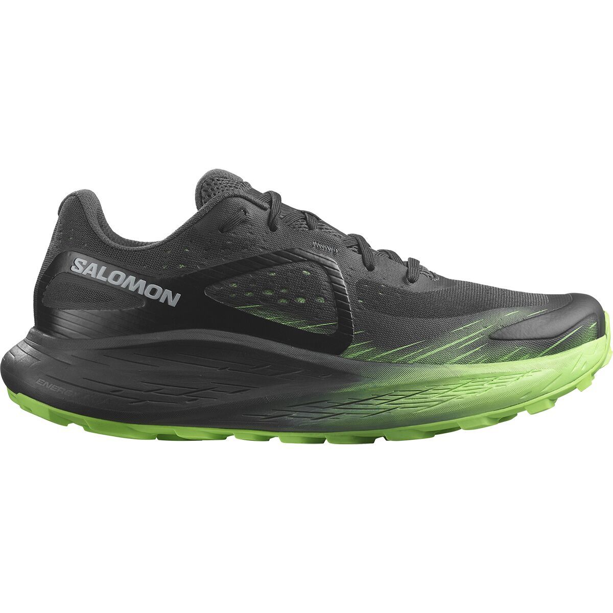 Salomon Glide Max Trail Running Shoe - Men's India Ink/Black/Green Gecko, US 10.5/UK 10.0