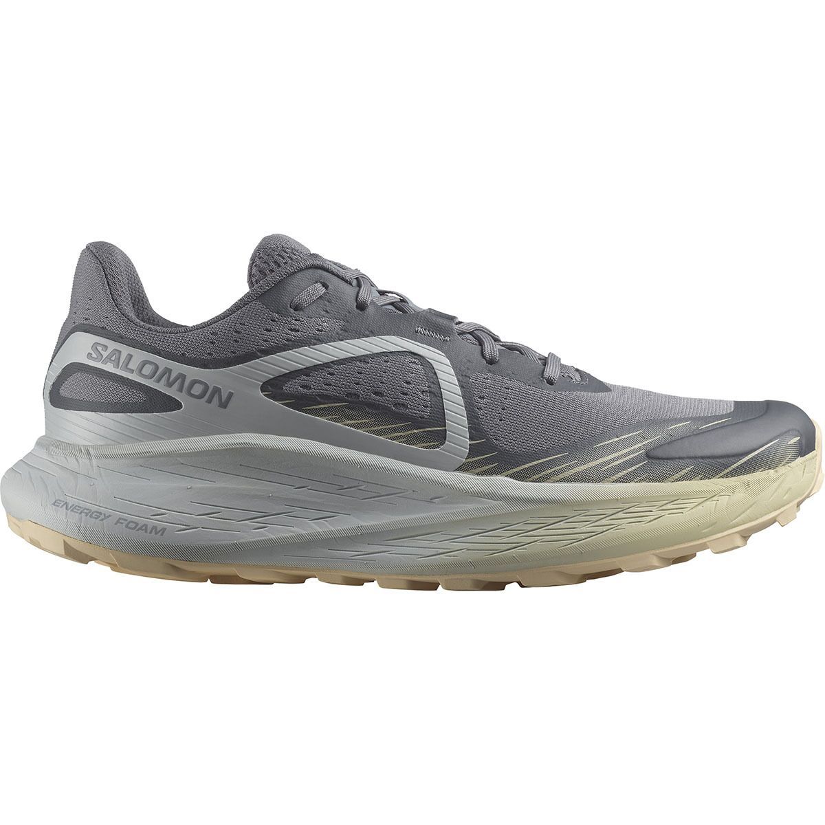 Salomon Glide Max Trail Running Shoe - Men's Quiet Shade Pearl Blue Bleached Sand, US 8.0/UK 7.5