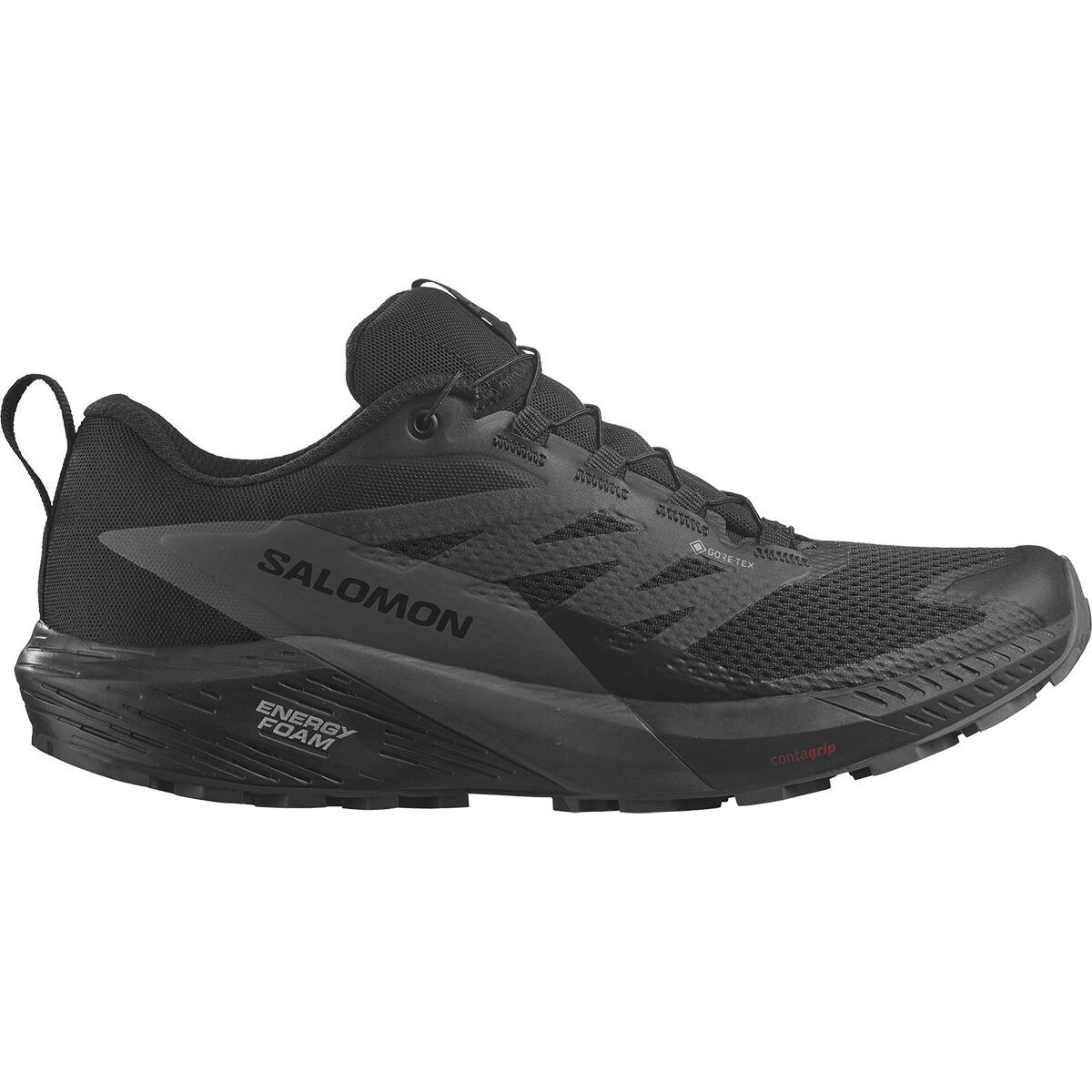 Salomon Sense Ride 5 Invisible GTX Trail Running Shoe - Men's Black Magnet Black, US 9.0/UK 8.5