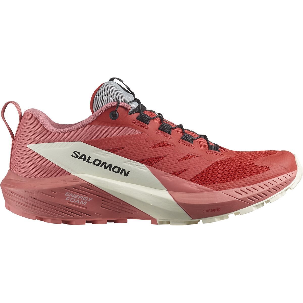 Salomon Sense Ride 5 Trail Running Shoe - Women's Tea Rose Fiery Red Vanilla Ice, US 10.5/UK 9.0