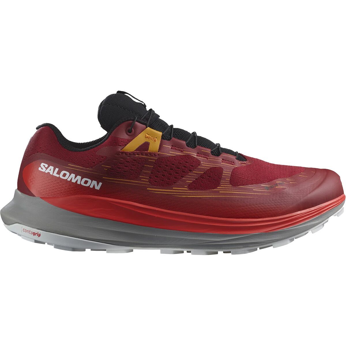 Salomon Ultra Glide 2 GTX Trail Running Shoe - Men's Biking Red Frost Gray Turmeric, US 12.5/UK 12.0