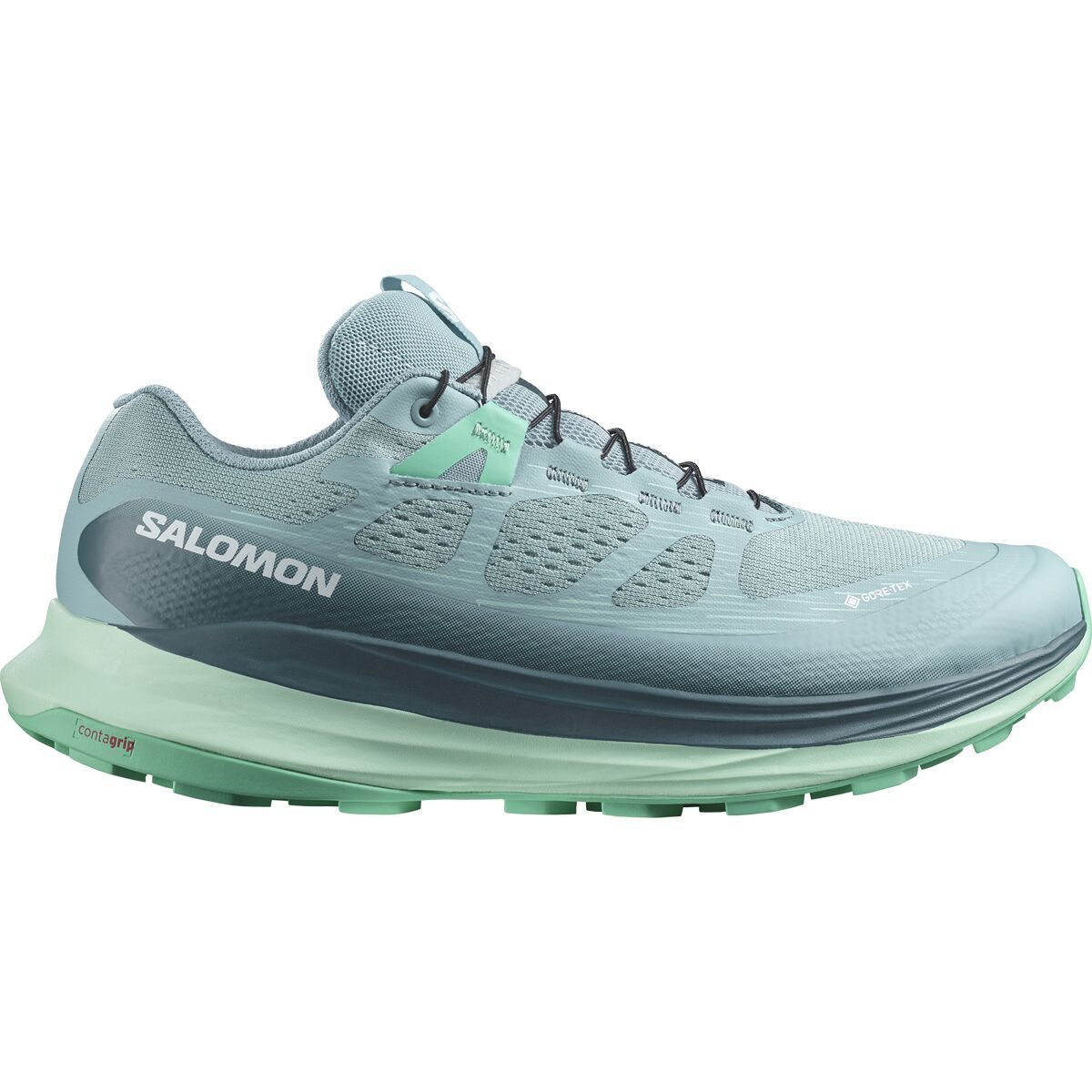 Salomon Ultra Glide 2 GTX Trail Running Shoe - Women's Stone Blue Yucca Biscay Green, US 10.5/UK 9.0