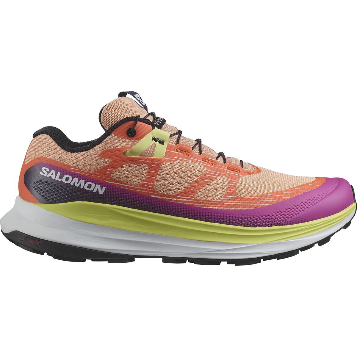 Salomon Ultra Glide 2 Trail Running Shoe - Women's Prairie Sunset/Rose Violet/Sunny Lime, US 11.0/UK 9.5