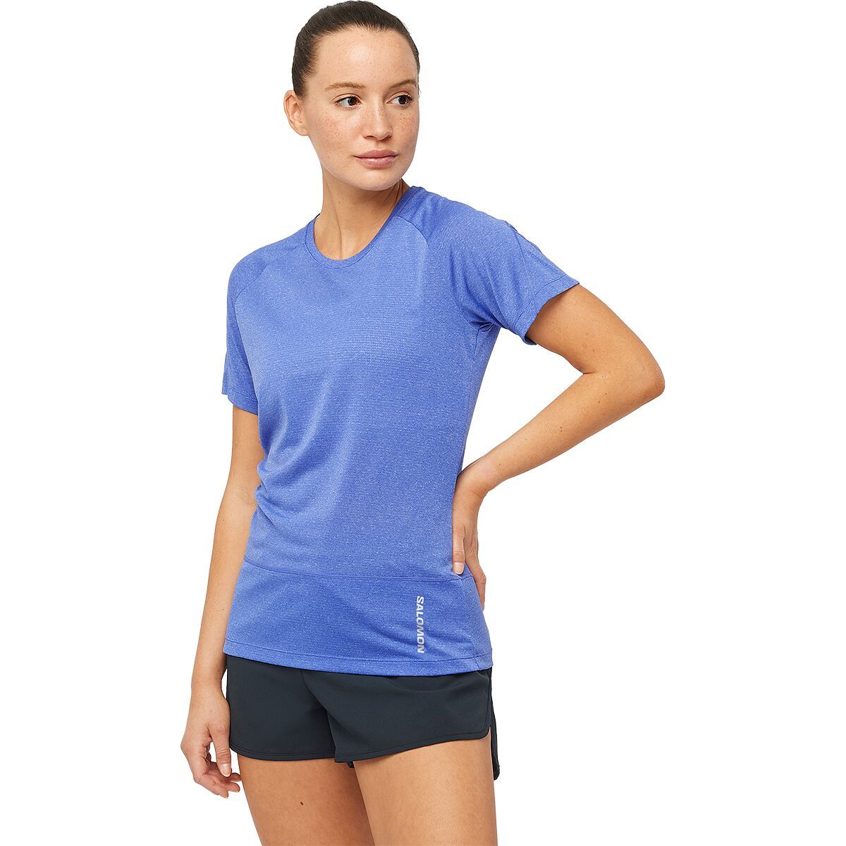 Salomon Cross Run Short-Sleeve T-Shirt - Women's Surf The Web, XS