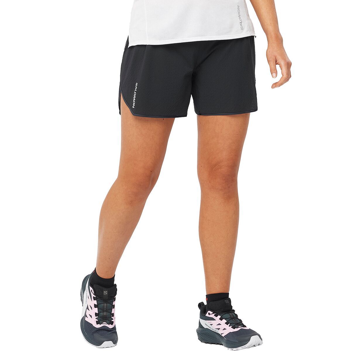 Image of Salomon Sense Aero 5in Short - Women's Deep Black, XL