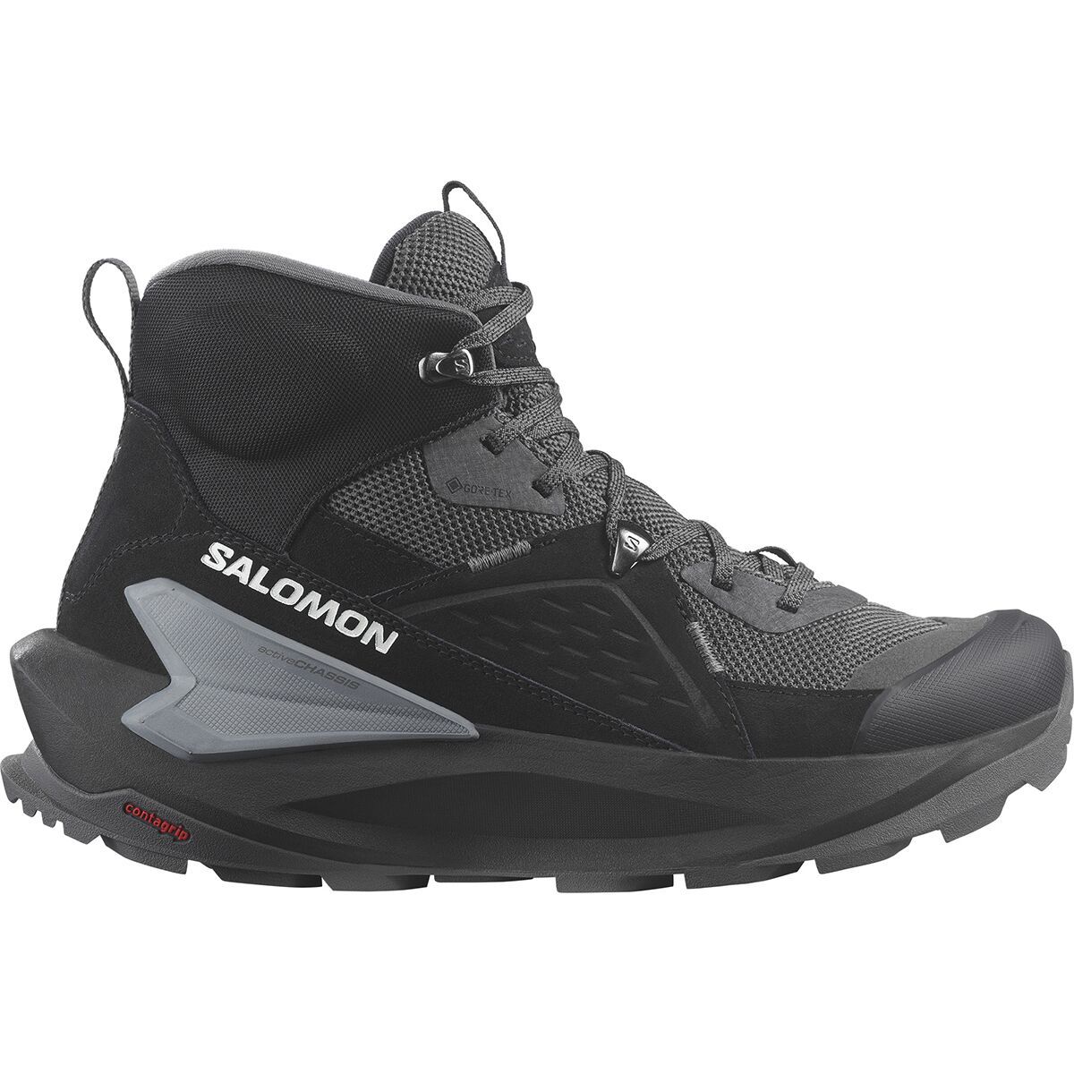 Salomon Salomon Elixir Mid Gore-Tex Hiking Boot - Men's Black/Magnet/Quiet Shade, US 8.5/UK 8.0
