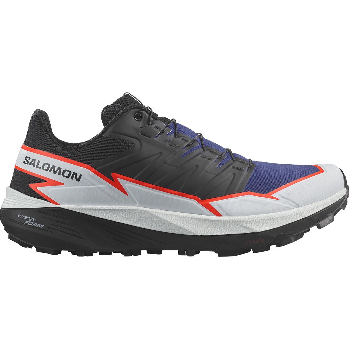 Salomon Thundercross Trail Running Shoe - Men's Surf The Web/Black/Fiery Coral, US 14.0/UK 13.5