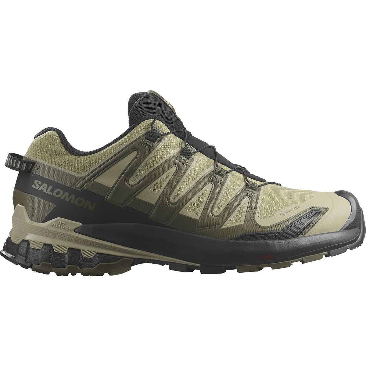 Salomon XA Pro 3D V9 Gore-Tex Trail Running Shoe - Men's Dried Herb/Black/Olive Night, US 7.0/UK 6.5