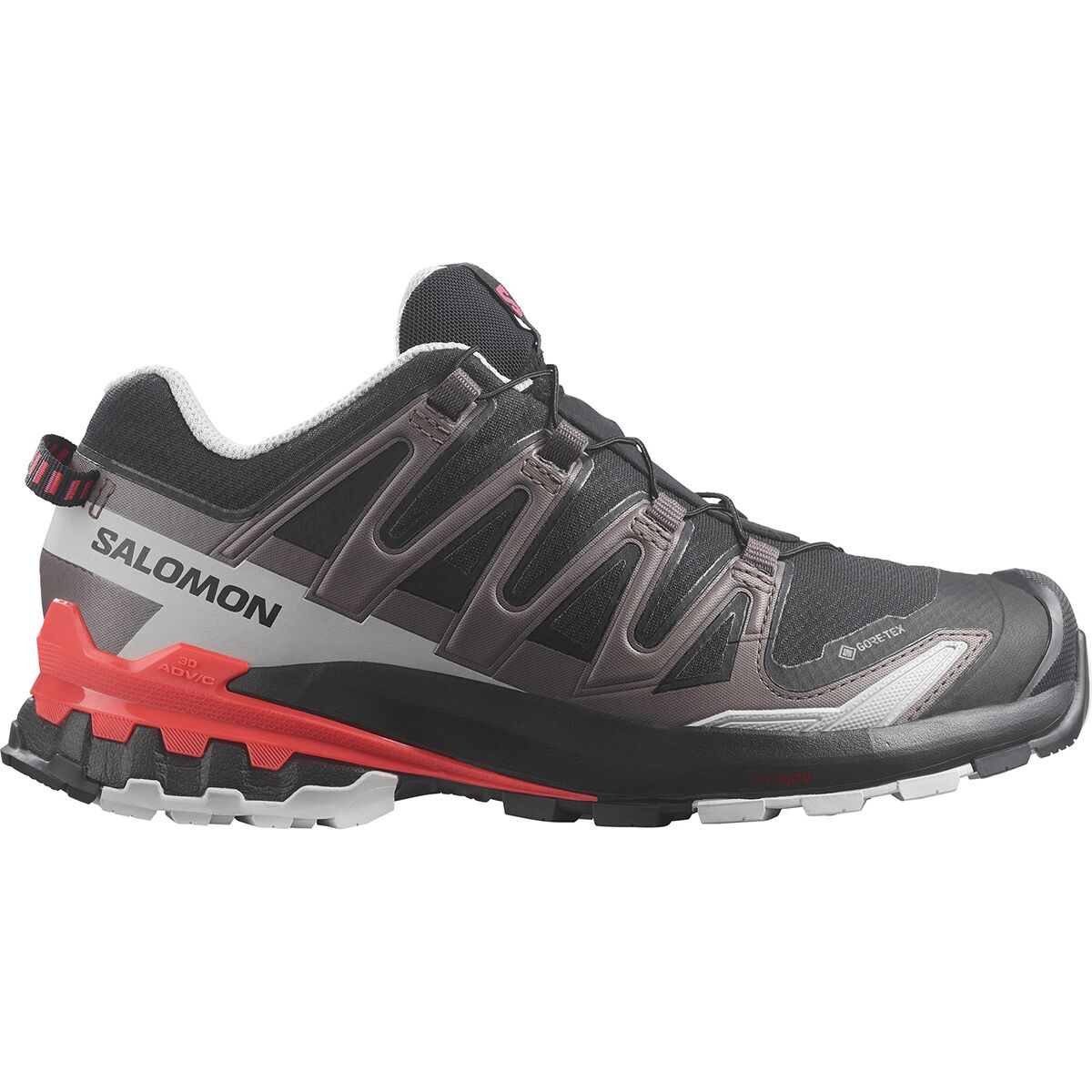 Salomon XA Pro 3D V9 GORE-TEX Trail Running Shoe - Women's Black/Pink Glo/Fiery Coral, US 7.0/UK 5.5