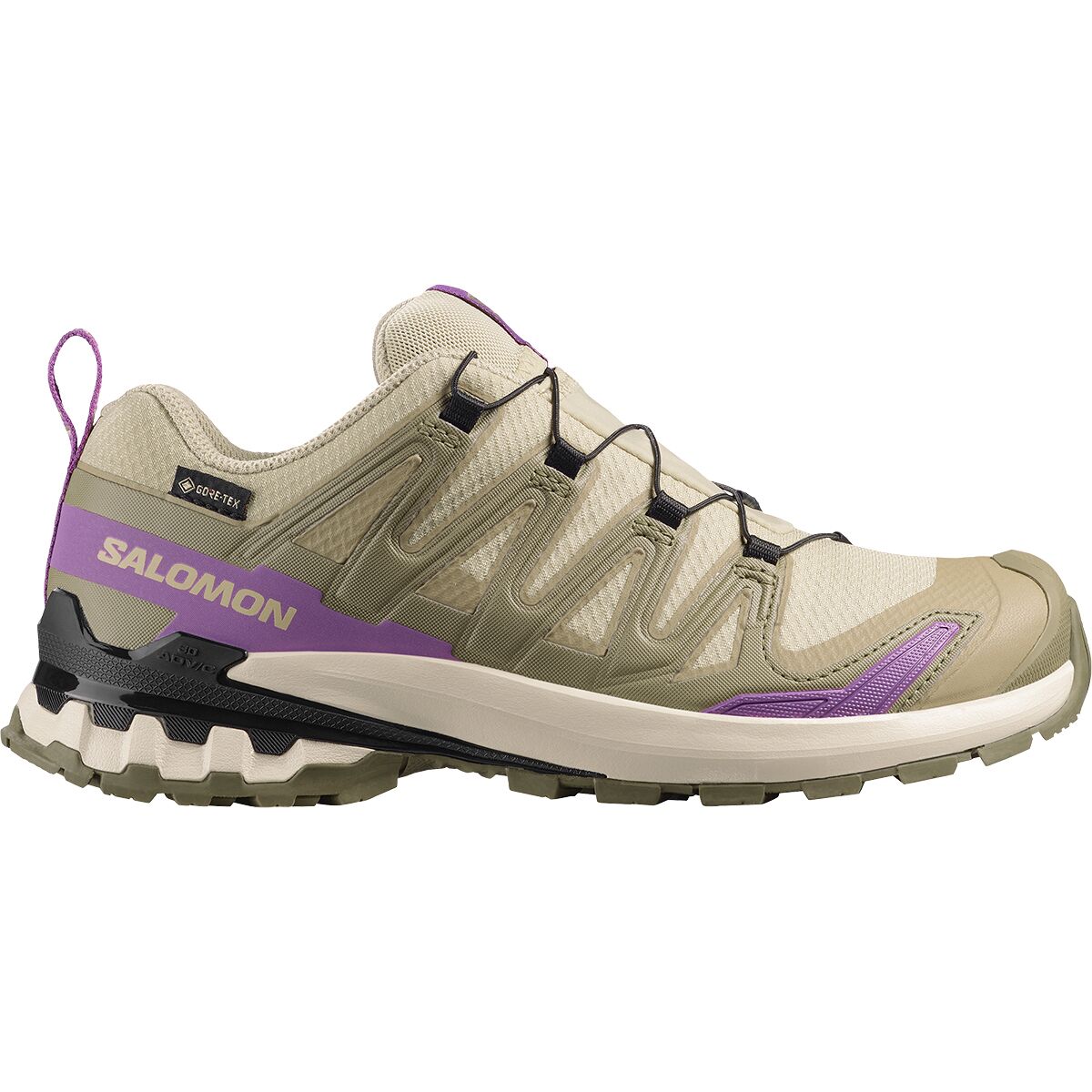 Image of Salomon XA Pro 3D V9 GORE-TEX Trail Running Shoe - Women's Bog/Aloe/Concord Grape, US 7.5/UK 6.0