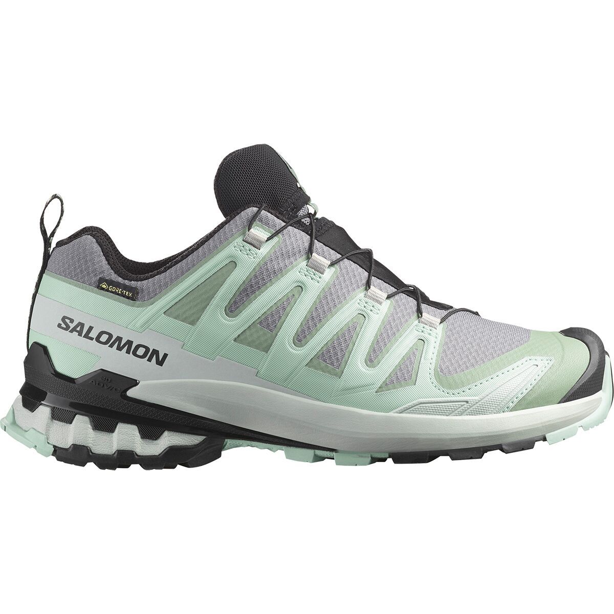 Image of Salomon XA Pro 3D V9 GORE-TEX Trail Running Shoe - Women's Quiet Shade/Lily Pad/Blue Haze, US 7.5/UK 6.0