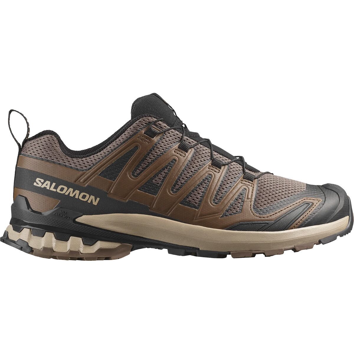 Image of Salomon XA Pro 3D V9 Trail Running Shoe - Men's Falcon/Desert Tan/Black, US 9.5/UK 9.0