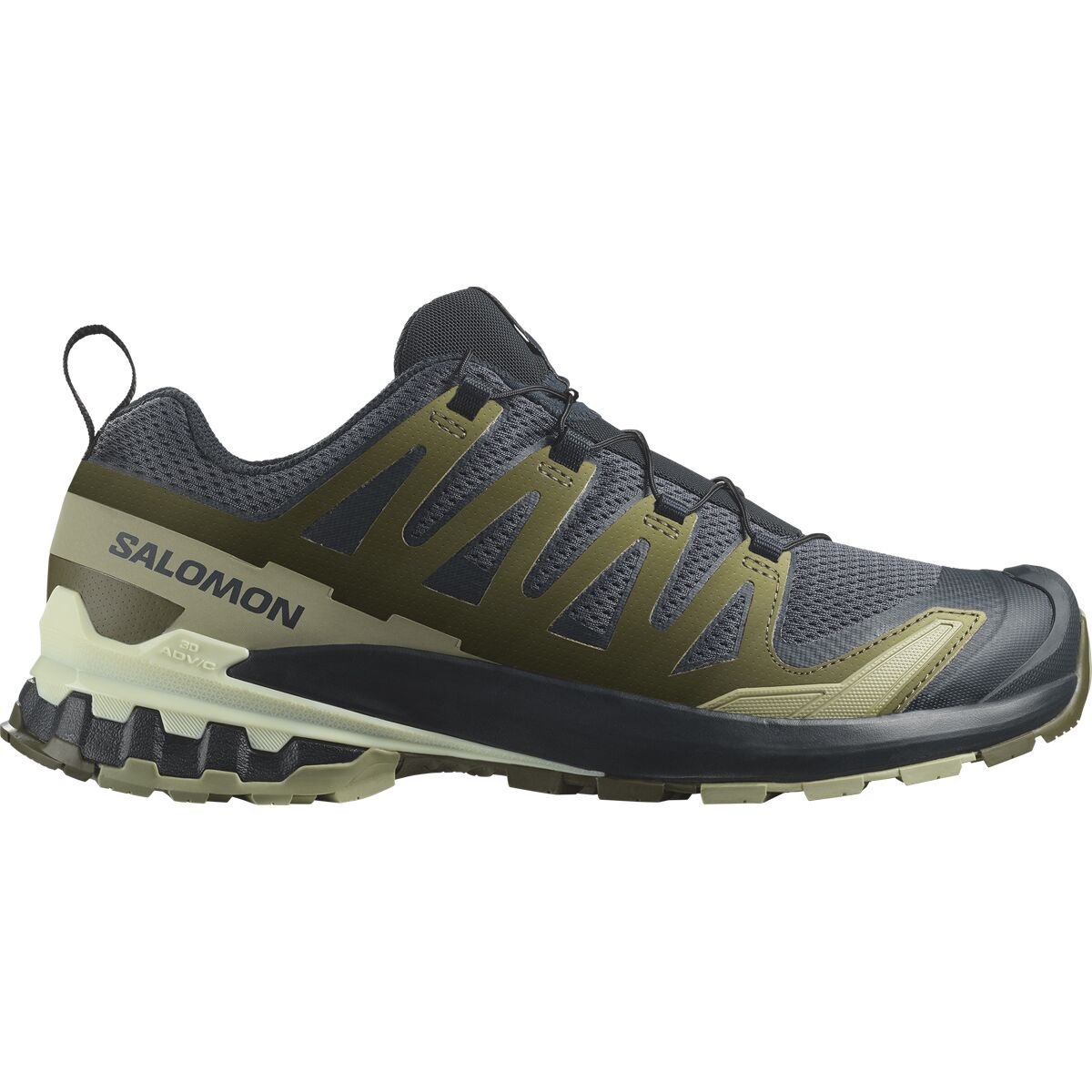 Image of Salomon XA Pro 3D V9 Trail Running Shoe - Men's India Ink/Olive Night/Aloe Wash, US 11.0/UK 10.5