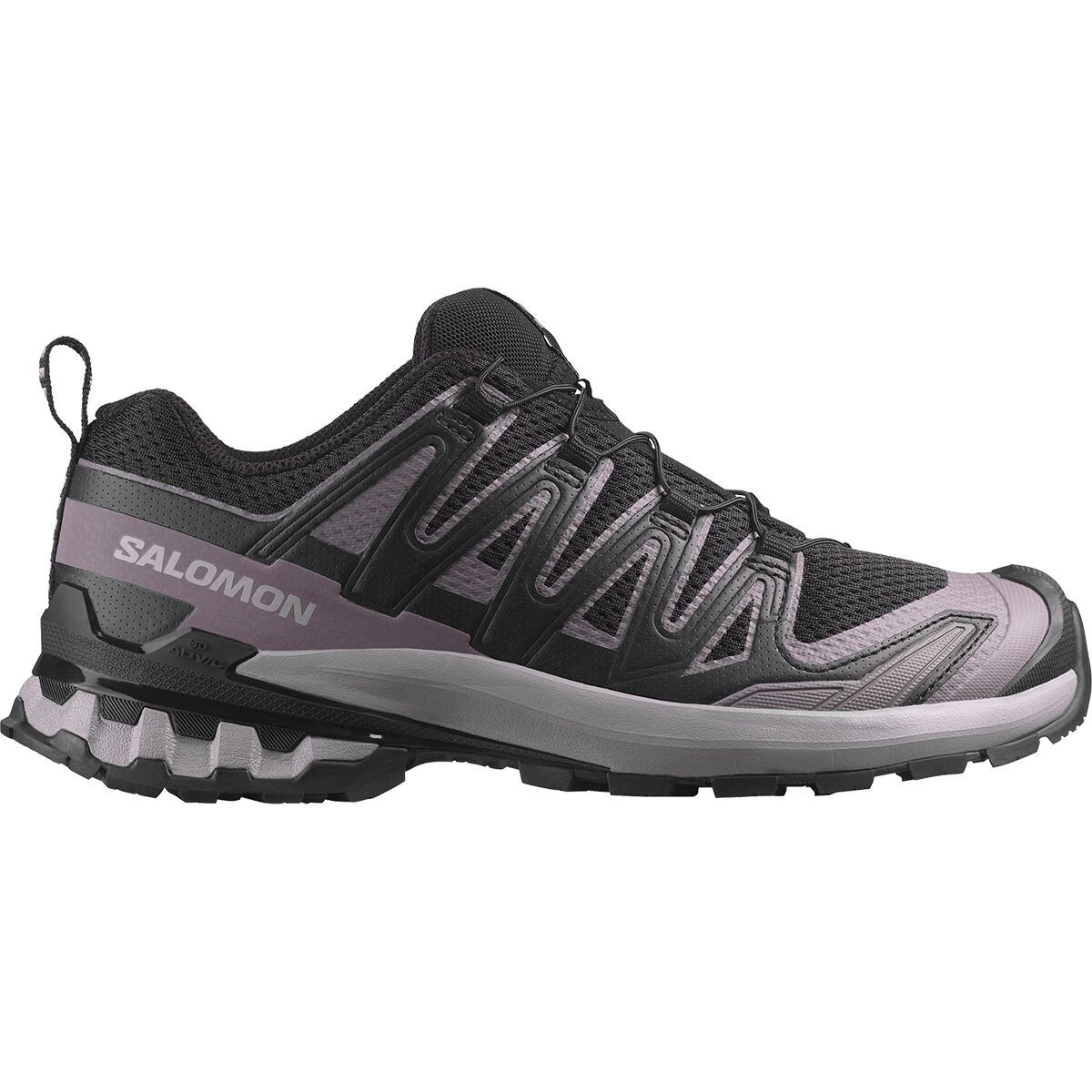 Image of Salomon XA Pro 3D V9 Trail Running Shoe - Women's Black/Gull/Excalibur, US 9.0/UK 7.5