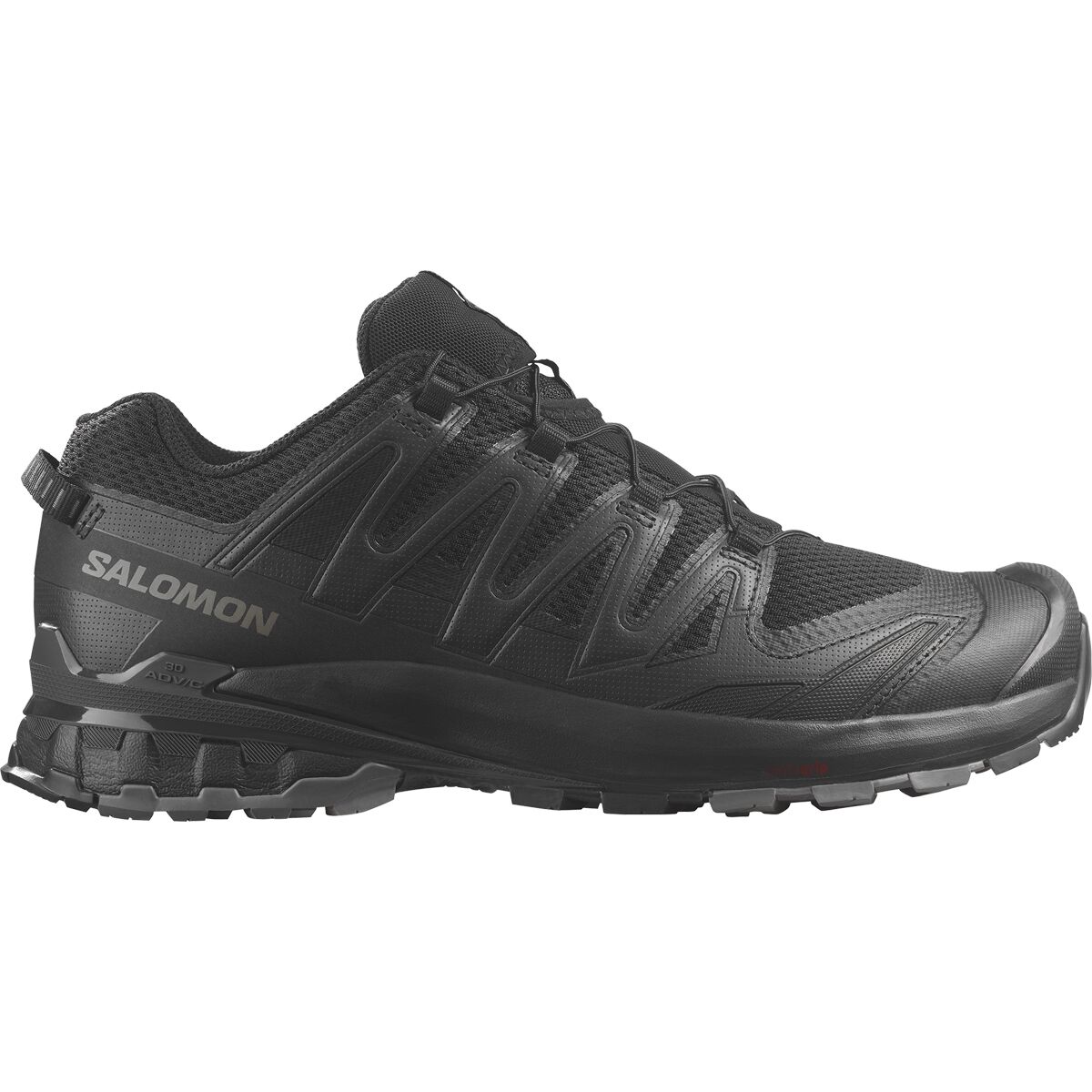Salomon XA Pro 3D V9 Wide Trail Running Shoe - Men's Black/Phantom/Pewter, US 10.5/UK