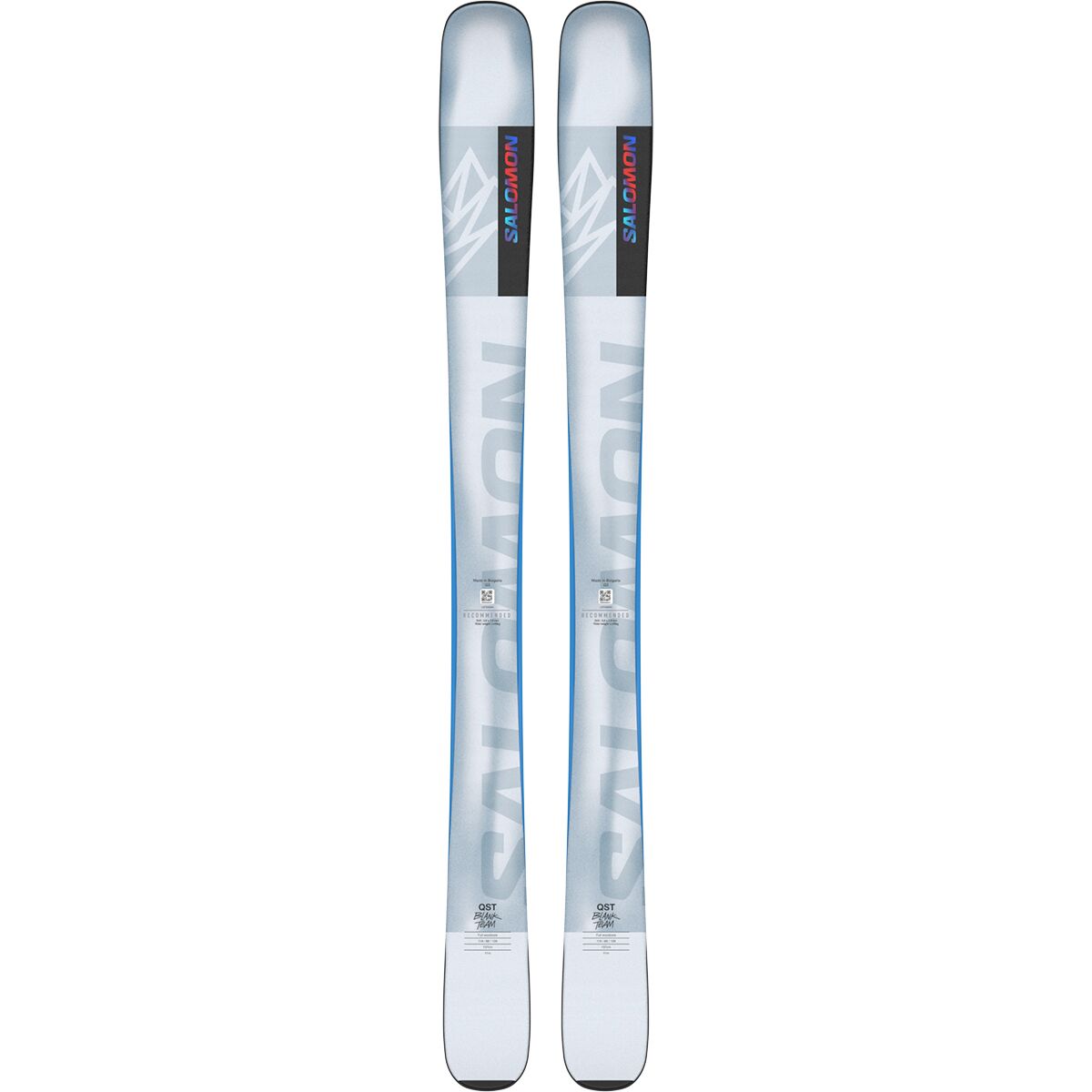Salomon Salomon QST Blank Team Skis - 2025 - Kids' Ill Blue/Pastel Blue/Poppy Red, 152cm