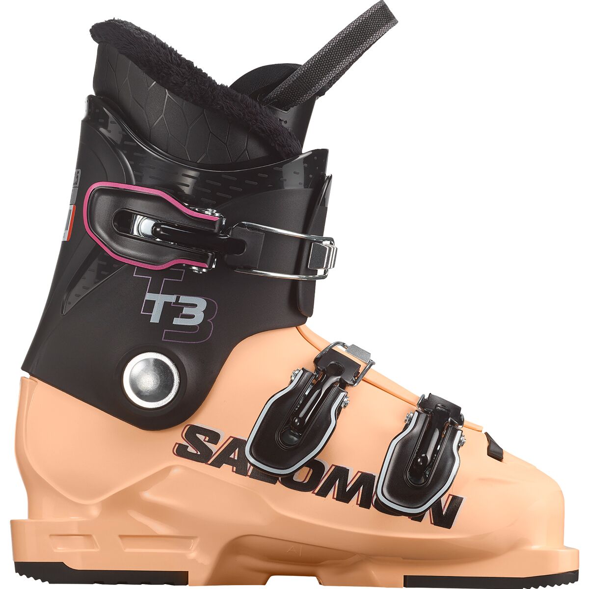 Image of Salomon T3 RT Boot - Kids' Black/Beach Sand/White, 26.0/26.5