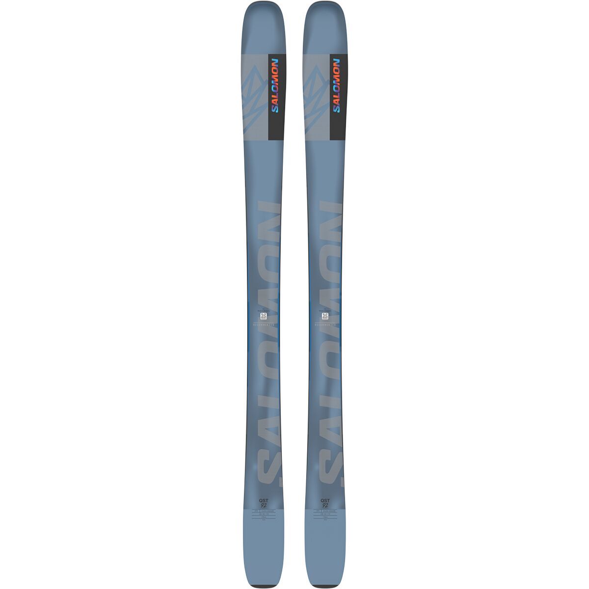 Image of Salomon QST 92 Ski - 2025 Copen Blue/Safety Yellow/Green, 176cm