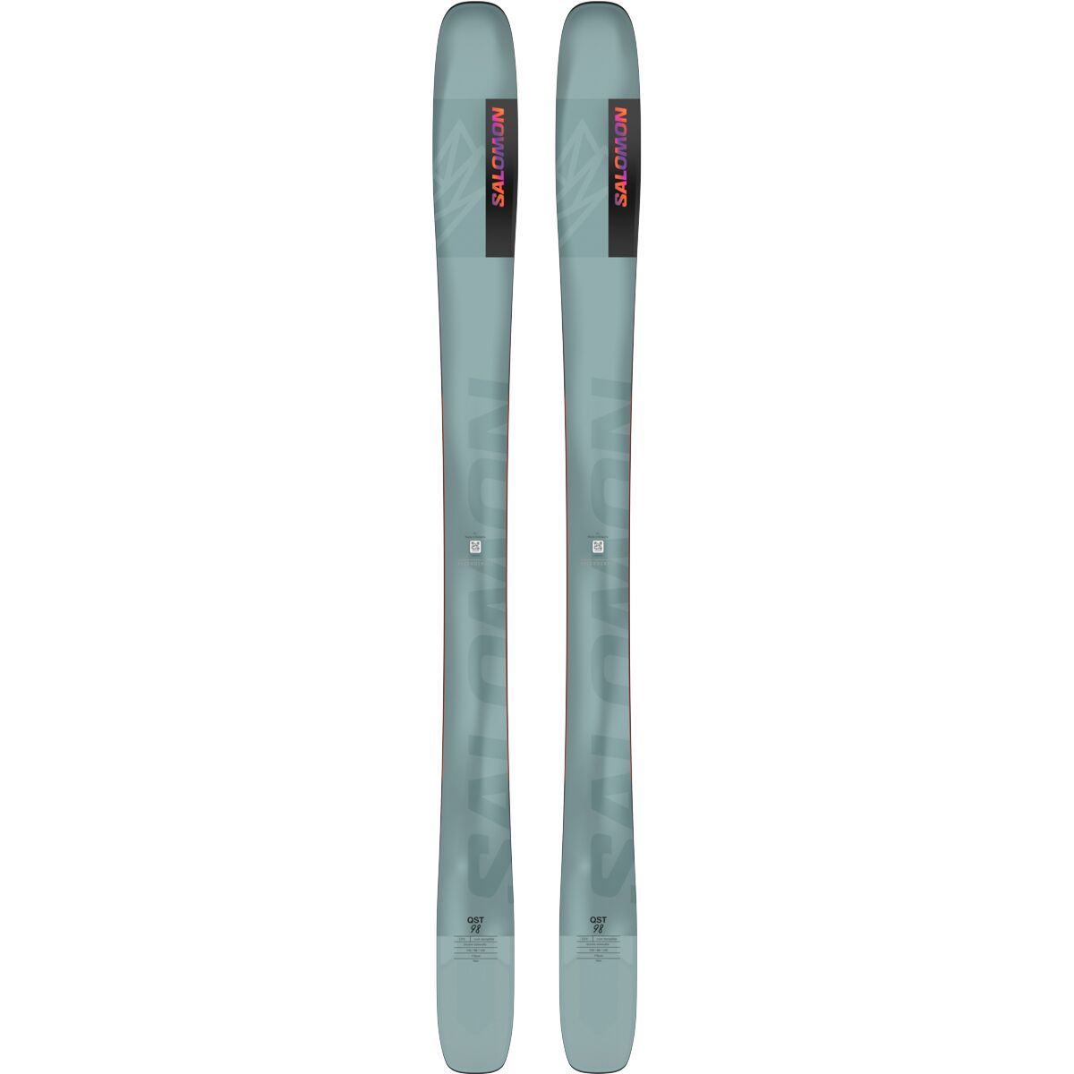Salomon QST 98 Ski - 2024 Reef /Flame Orange/Royal Purple, 169cm