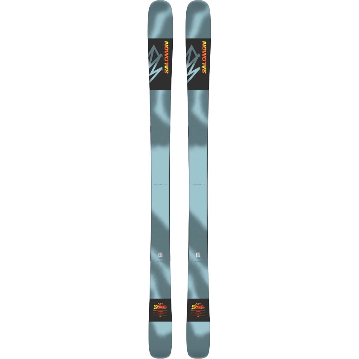Image of Salomon QST Spark Ski Aquatic/Flame Orange, 178cm