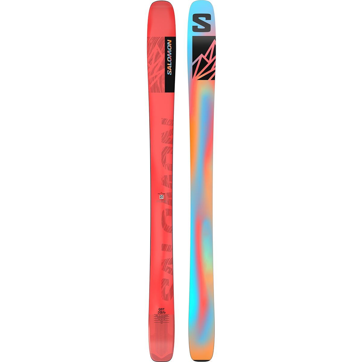 Image of Salomon QST Stella 106 Ski - 2025 - Women's Neon Melon/Chive Blossom, 157cm