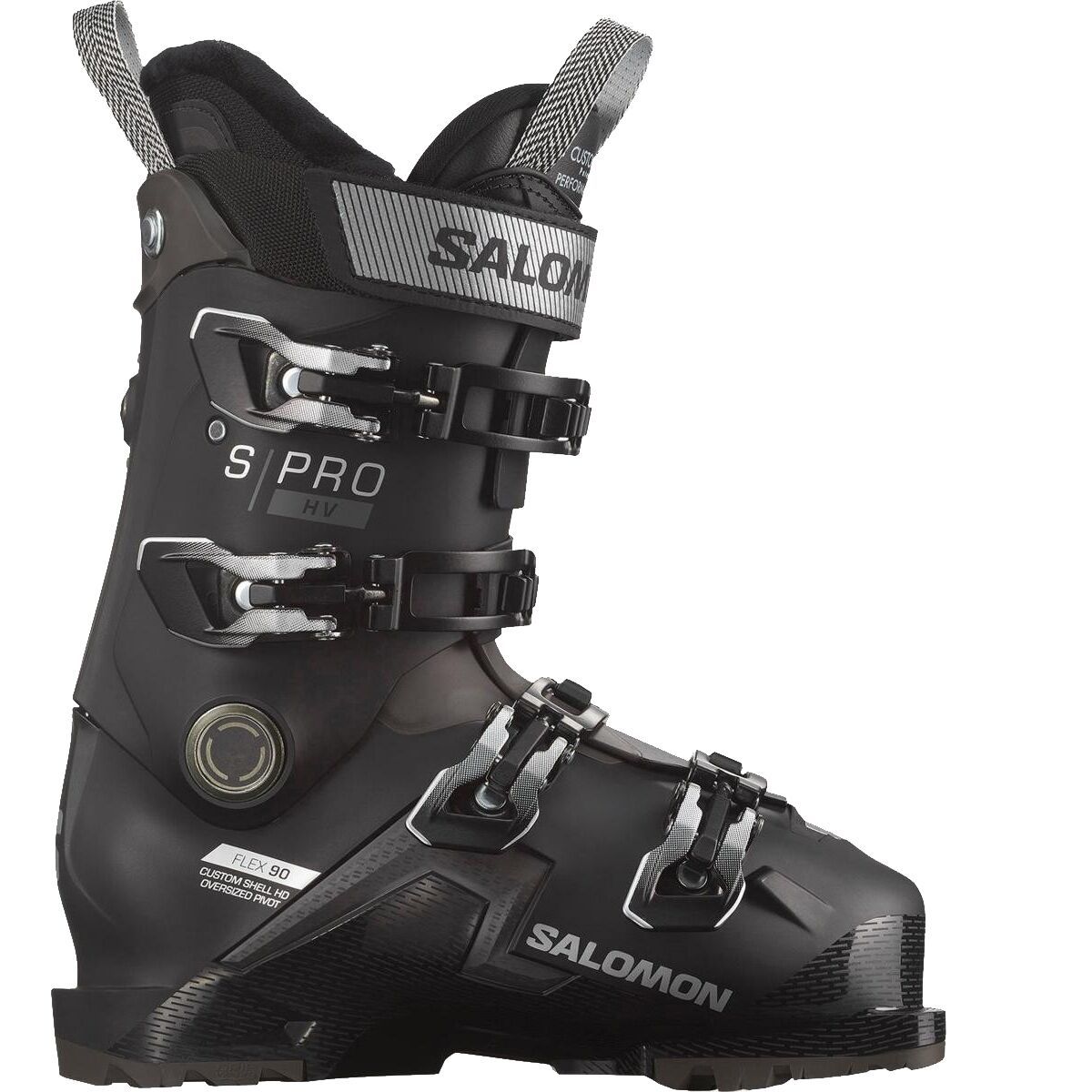 Salomon S/Pro HV 90 GW Ski Boot - 2025 - Women's Black/Silver Metallic/Beluga, 26.0/26.5