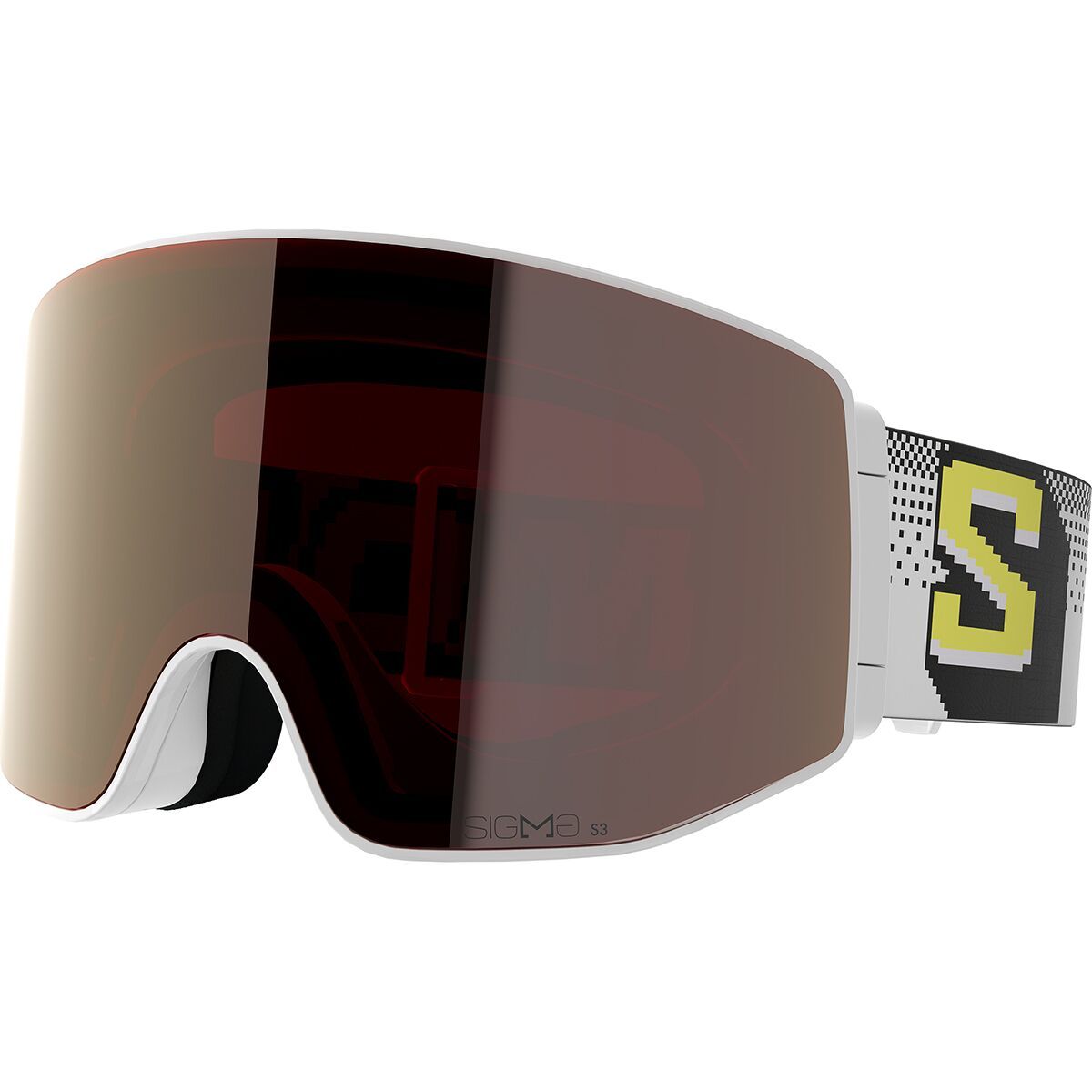 Salomon Sentry Prime Sigma Goggles Black Grape Shake/Gun Metal/Clear Pink, One Size