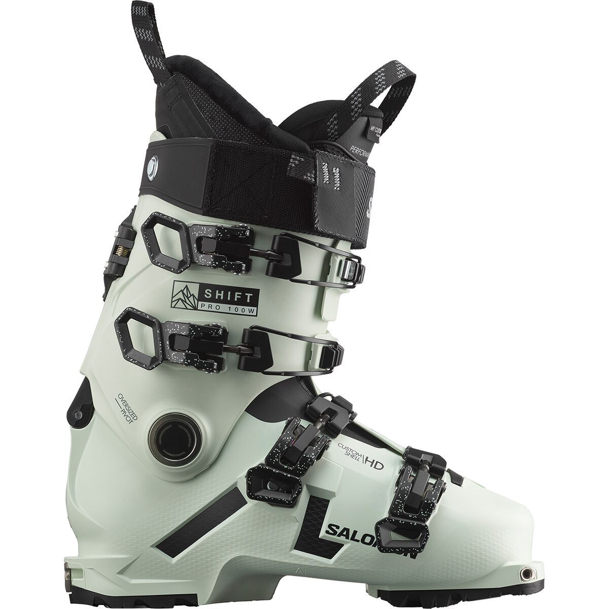 Salomon Shift Pro 100 Ski Boot - 2024 - Women's White Moss/Black/White, 24.0/24.5