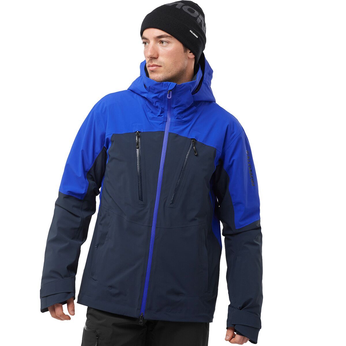 Salomon Brilliant Jacket - Men's Carbon/Surf The Web, XL
