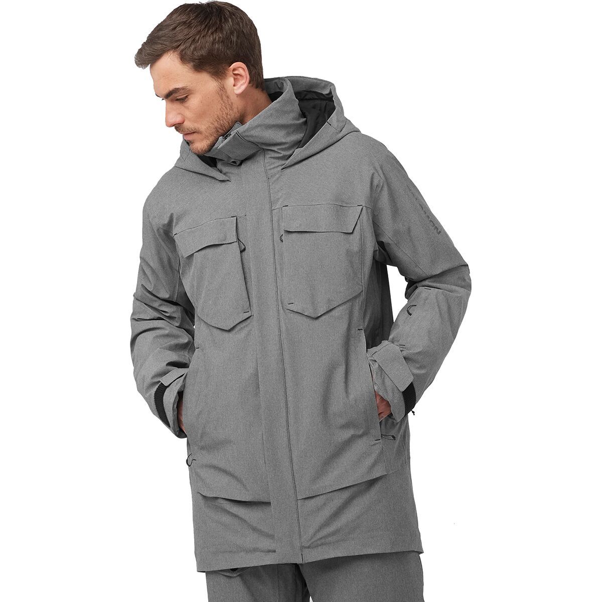 Image of Salomon Stance Cargo Jacket - Men's Deep Black, M