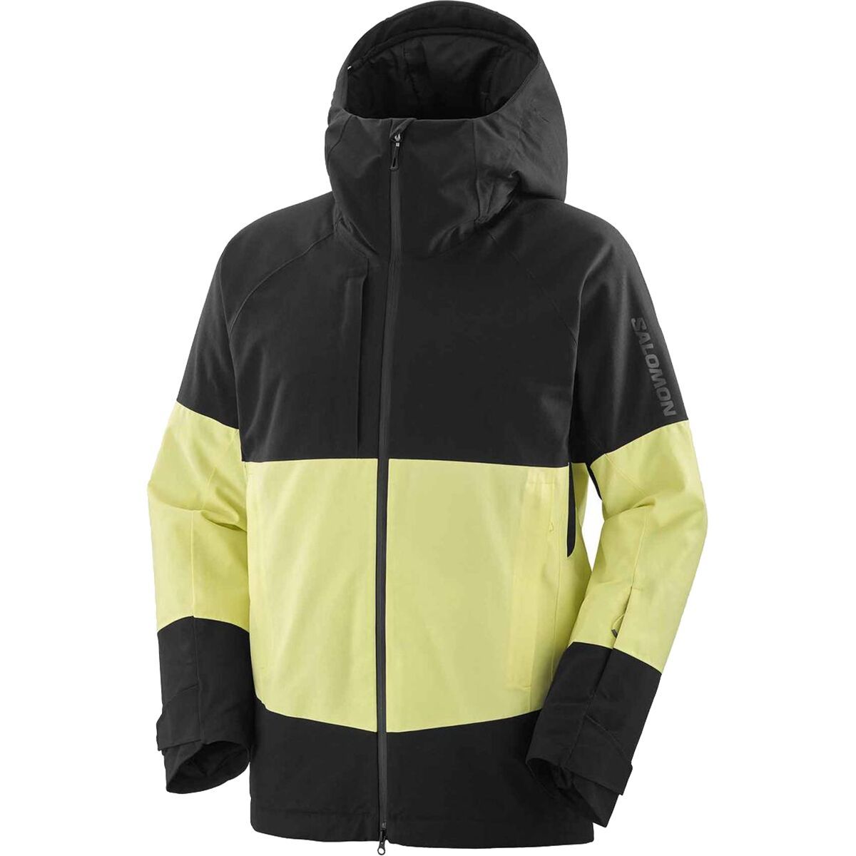 Image of Salomon Transfer Puff Jacket - Men's Deep Black/Charlock, L