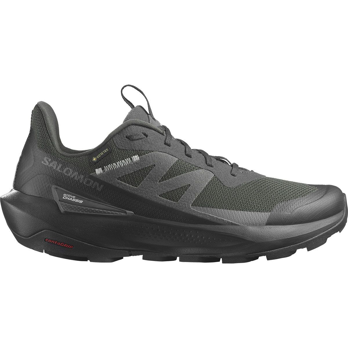 Image of Salomon Elixir Activ GTX Shoe - Men's Phantom/Black/Magnet, US 12.0/UK 11.5